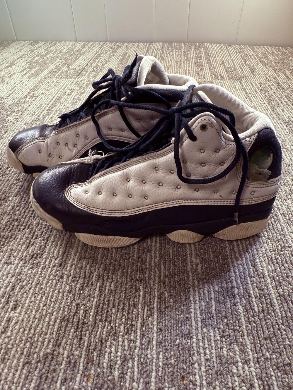 Nike Air Jordan 13 Retro Shoes Youth Size 5Y White Obsidian Blue DJ3003-144